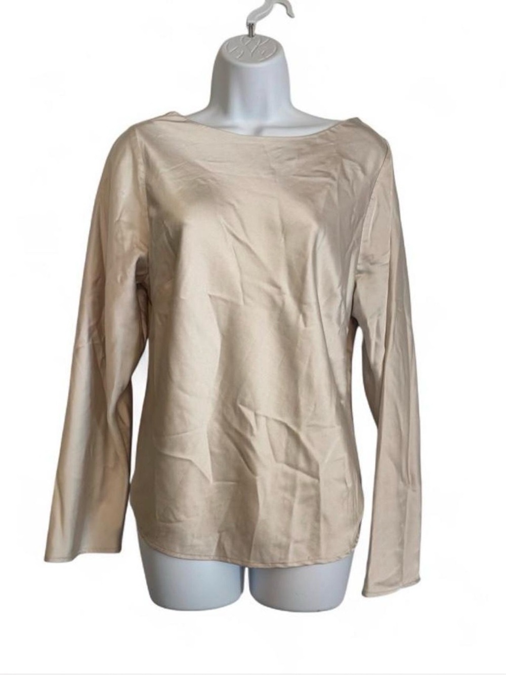Abercrombie and fitch Women’s Long Sleeve Boatneck Top - Cream